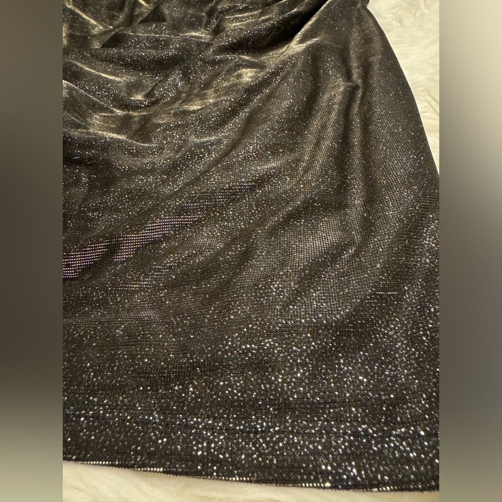 Halston Heritage black and gold glitter dress - Picture 4 of 4